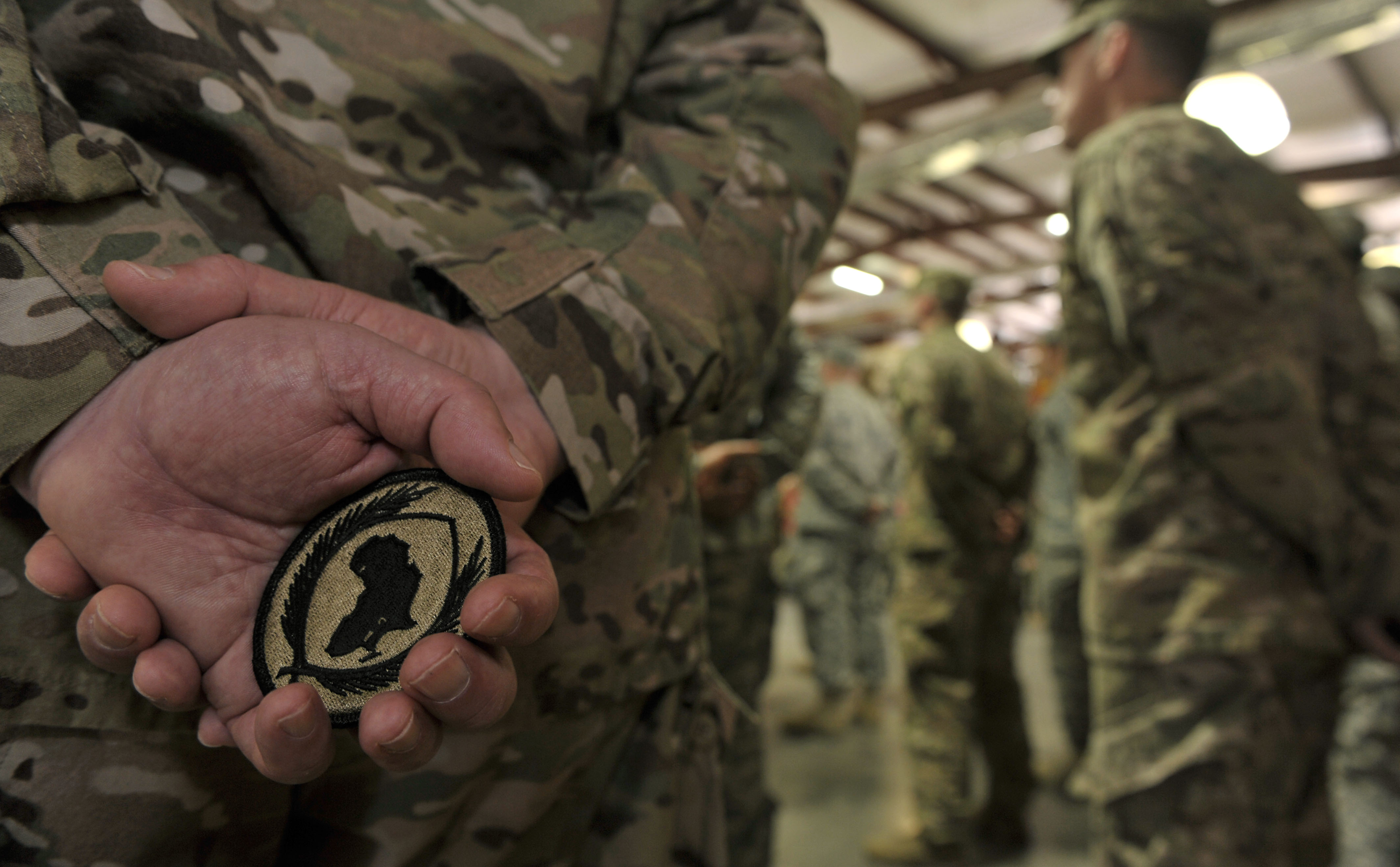 CJTFHOA soldiers earn combat patch Combined Joint Task Force
