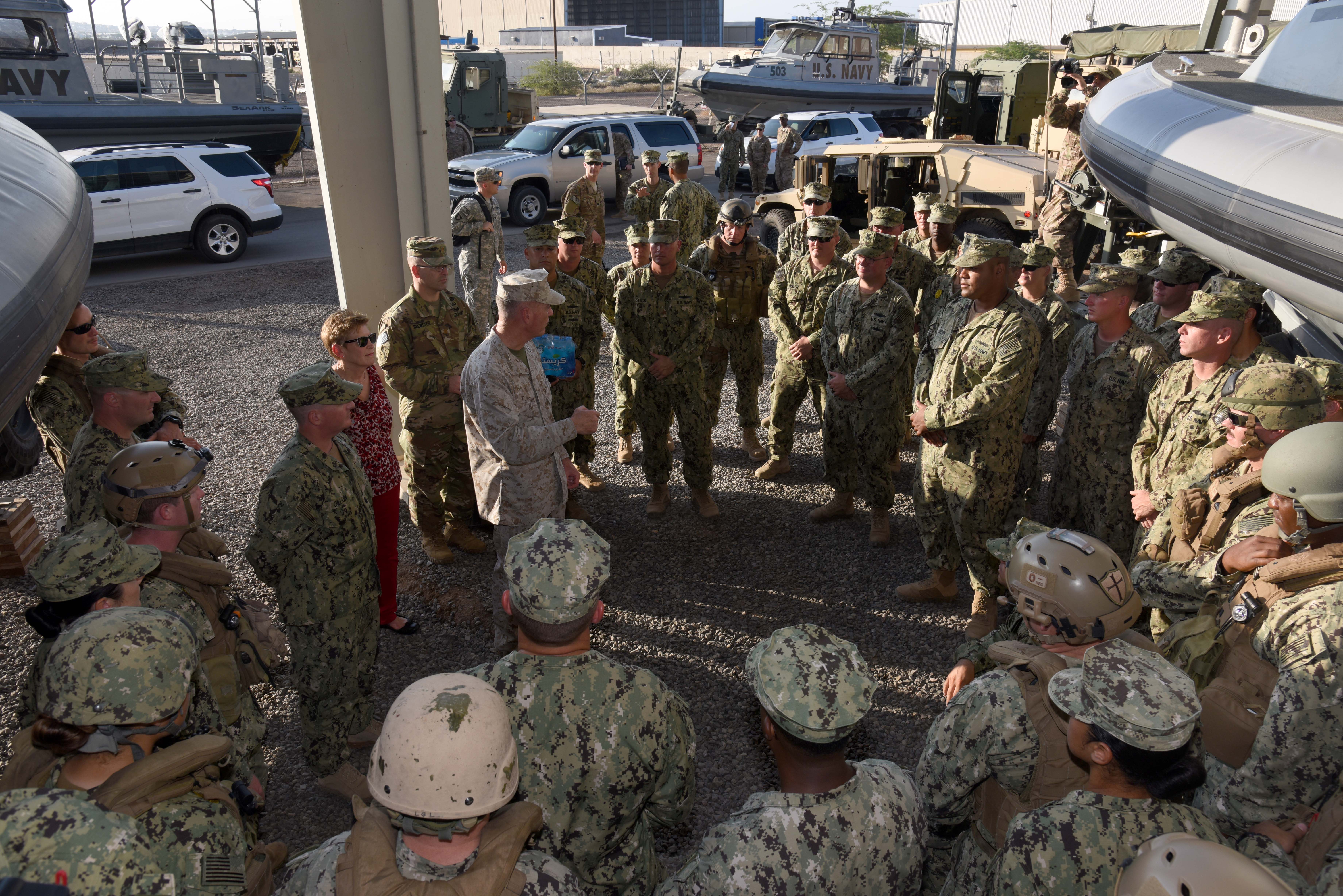 Chairman of the Joint Chiefs of Staff visits Camp Lemonnier Combined