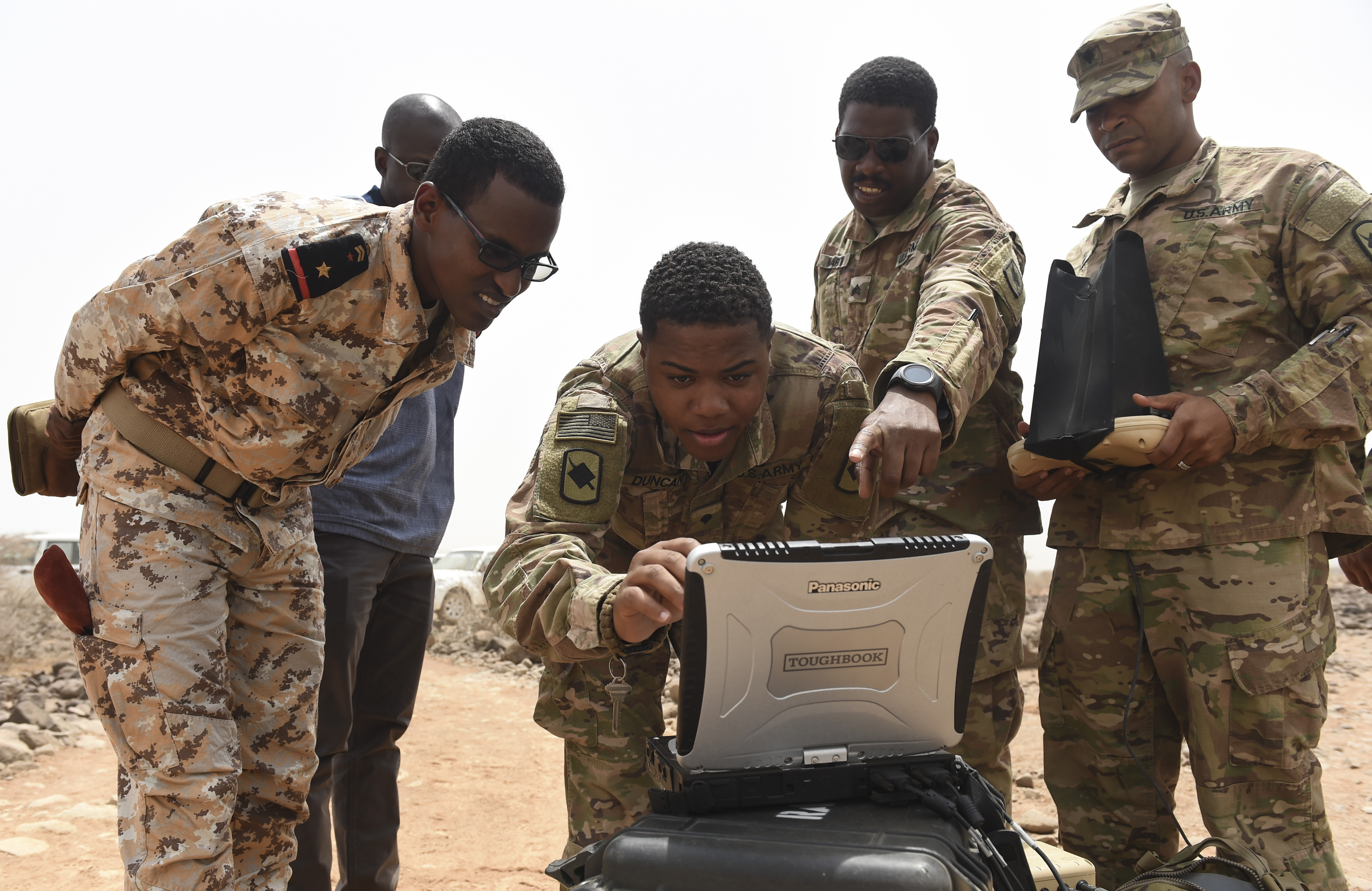 CJTFHOA conducts Raven RQ11 demo for Djiboutian Forces Combined