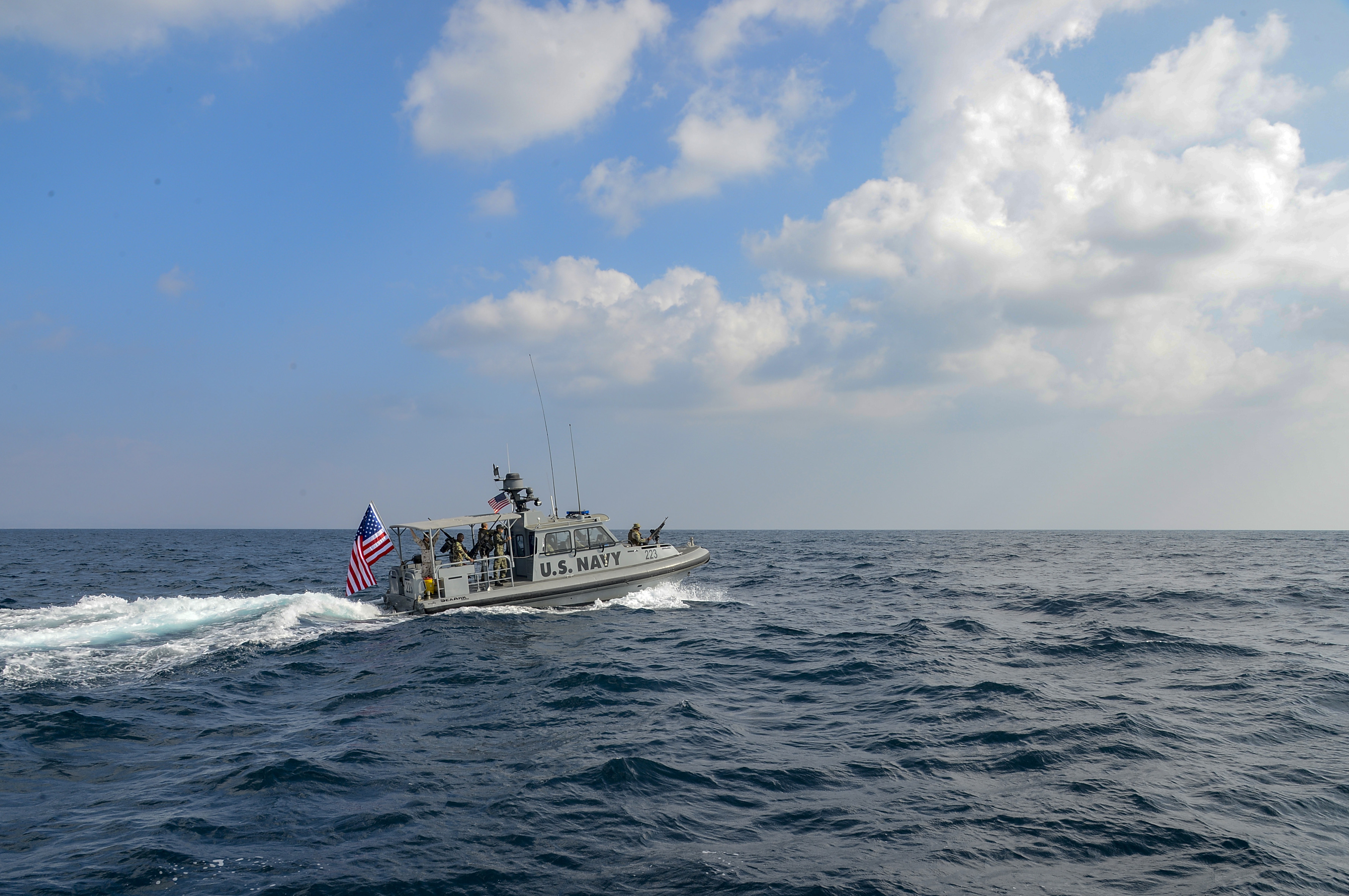 Cjtf hoa foreign liaison officers observe u s navy maritime security